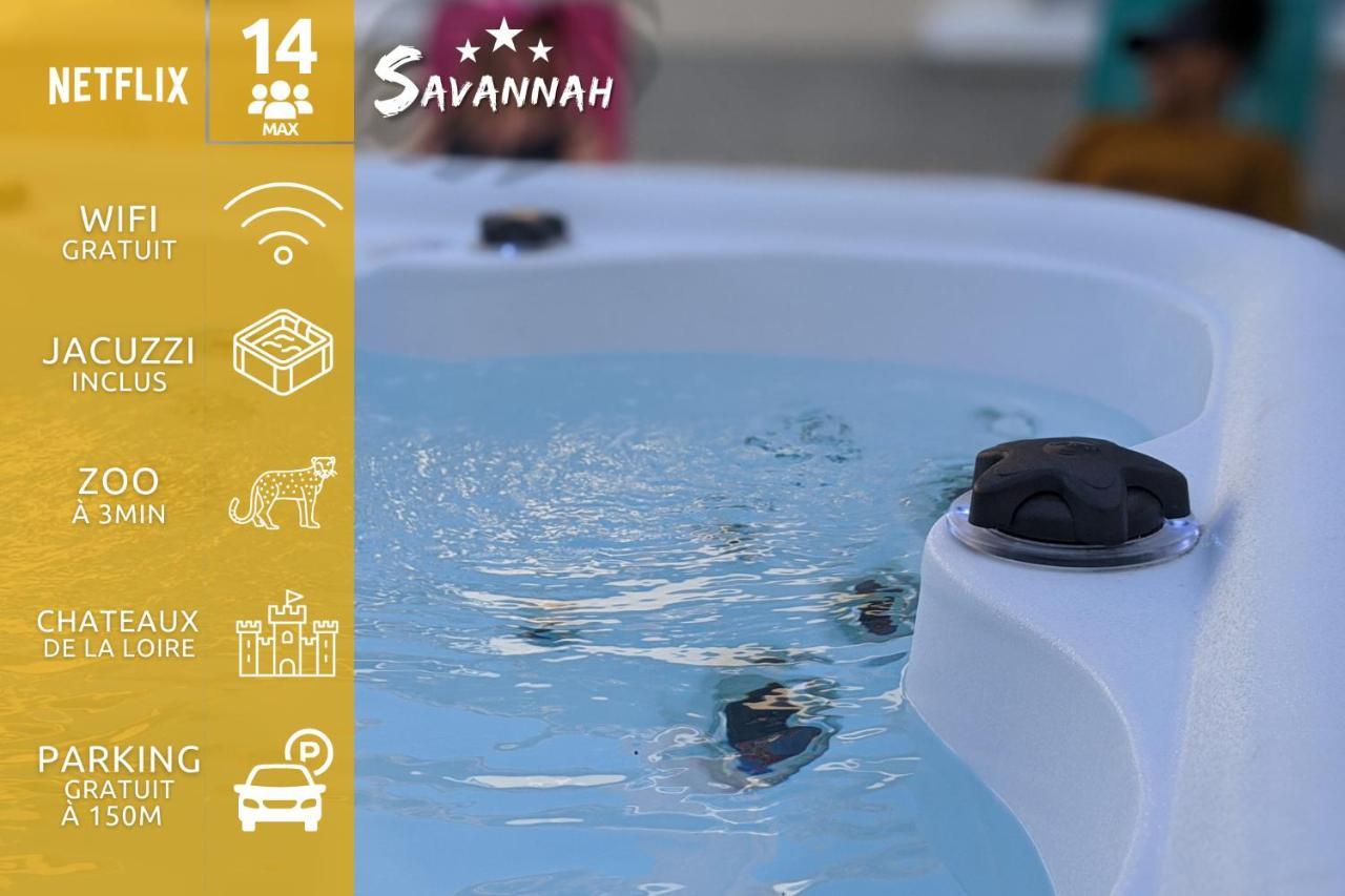 "Le Savannah" - Jacuzzi - A 3Min Du Zoo De Beauval Saint-Aignan  Esterno foto